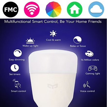 Yeelight Smart RGB – Foco Inteligente 10 W E27 800 lm