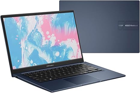 ASUS Vivobook - Computadora portátil, pantalla FHD de 14 pulgadas, i3-1215U, 16 GB de RAM, SSD de 512 GB, Wi-Fi 6, HDMI, cámara web, panel táctil, Windows 11 Home, azul