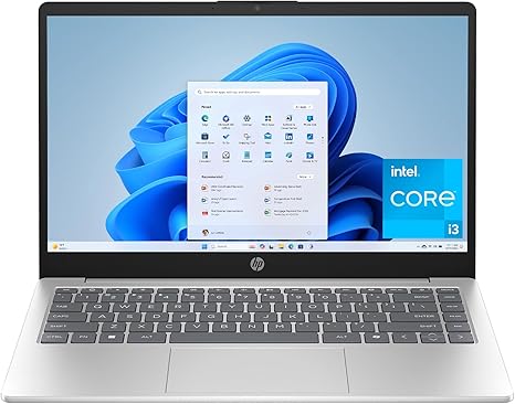 HP Portátil de 14 pulgadas, pantalla HD, Intel Core i3-N305, 8 GB de RAM, SSD de 256 GB, gráficos Intel UHD, Windows 11 Home en modo S, plata natural, 14-ep0299nLaptop HP