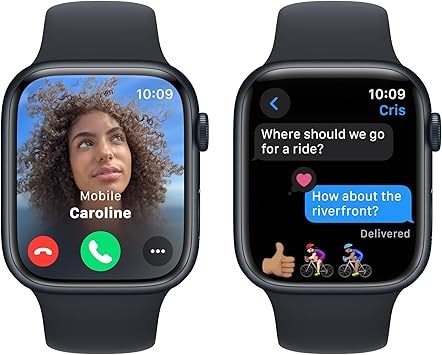 Apple Watch Series 9 GPS 45 mm – Pantalla Retina LTPO  Doble Tap