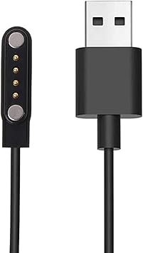 Cargador Magnético Universal para Smartwatch – 4 Pines Cable 1 m