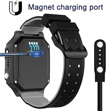 Cargador Magnético Universal para Smartwatch – 4 Pines Cable 1 m