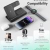 Estación de Carga 3 en 1 MagSafe Compatible – iPhone 12-15, Apple Watch y AirPods