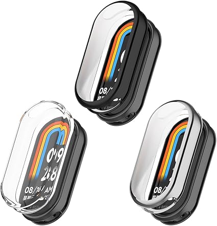 Funda de TPU Anti-Shock para Xiaomi Mi Band 8 – Pack 5 colores