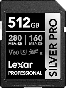 Lexar Professional 512 GB – U3 V60 205 MB/s