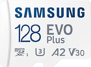 Samsung EVO Plus 128 GB – U3 V30 4K 130 MB/s