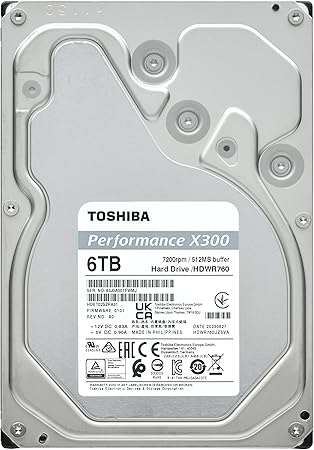 Toshiba X300 6 TB 4 Toshiba X300 6 TB 7200 RPM – Cache 256 MB