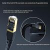 DbillionDa Cat8 - Cable Ethernet de 6 pies para exteriores e interiores, resistente, de alta velocidad, 26 AWG, 2000 Mhz, con conector RJ45 chapado en oro, para juegos y módem