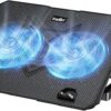 KeiBn Almohadilla de enfriamiento para laptop, enfriador de laptop para juegos, 2 ventiladores para portátiles de 10 a 15.6 pulgadas, 5 soportes de altura, 2 puertos USB (S039)