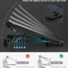 KeiBn Almohadilla de enfriamiento para laptop, enfriador de laptop para juegos, 2 ventiladores para portátiles de 10 a 15.6 pulgadas, 5 soportes de altura, 2 puertos USB (S039)