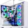 Skytech Gaming O11 Vision PC de escritorio, Ryzen 7 9800X3D 4.7 GHz (5.2 GHz), AMD RX 9070XT 16GB, 2TB Gen4 NVMe SSD, 32GB DDR5 RAM 6000 RGB, 850W Gold ATX 3 PSU, ARGB AIO de 14.173 in, Wi-Fi, Win 11