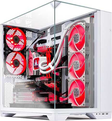 Skytech Gaming O11 Vision PC de escritorio, Ryzen 7 9800X3D 4.7 GHz (5.2 GHz), AMD RX 9070XT 16GB, 2TB Gen4 NVMe SSD, 32GB DDR5 RAM 6000 RGB, 850W Gold ATX 3 PSU, ARGB AIO de 14.173 in, Wi-Fi, Win 11