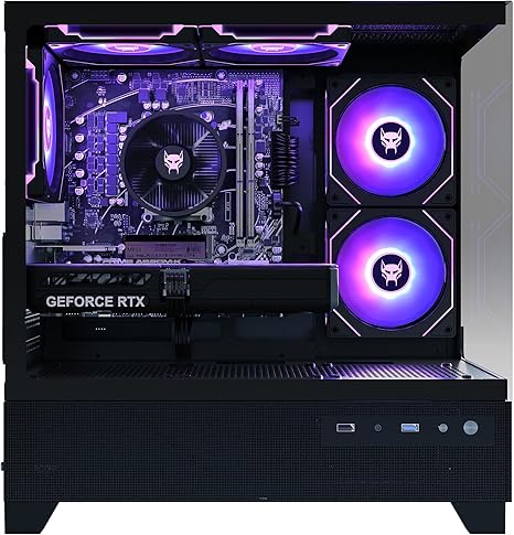 BEASTCOM Q5 Pro Gaming PC | AMD Ryzen 7 8700F 6X 5GHz 16 hilos | RTX 5060 8GB | 32GB RAM | 1TB NVMe SSD | WiFi 5 | Windows 11 Pro