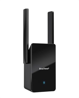 BrosTrend AX3000 WiFi 6 Amplificador de alcance con puerto Gigabit, repetidor WiFi, repetidor de doble banda, WiFi 6, amplificador de señal WiFi 6 para el hogar de hasta 2200 pies cuadrados y 45