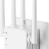 Amplificador de señal con extensor WiFi, 1200 Mbps de doble banda 2.4G y 5.0 G de señal WIFI Booster, extensor WIFI cubre hasta 13888 pies cuadrados y más de 150 dispositivos, repetidor WIFI con