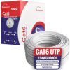 Cables Direct Online Cable CAT6 1000ft Pull Box Solid Ethernet LAN UTP Cable 23AWG 550Mhz RJ45 Red CCA cobre revestido de aluminio a granel (blanco)