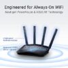 ASUS RT-BE58U WiFi 7 BE3600 AiMesh Enrutador extensible, 4K-QAM, MLO, puerto 2.5G de detección de AI, cuatro puertos 1G, seguridad de red de grado comercial, control parental, red IoT, red infantil,