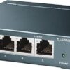 TP-Link TL-SG105, conmutador Ethernet Gigabit no administrado de 5 puertos, concentrador de red, divisor Ethernet, Plug & Play, diseño de metal sin ventilador, puertos blindados, optimización del